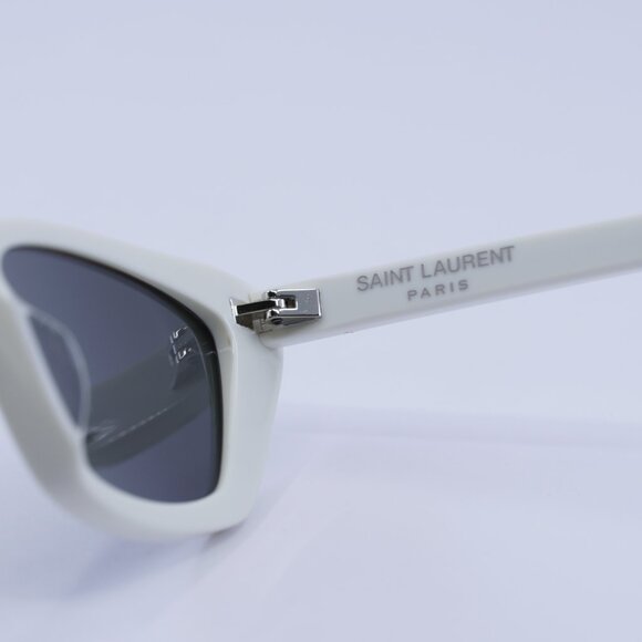 ?️ New Saint Laurent SL277 011 Sunglasses - White Frame, Grey Lenses main image 7